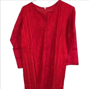Red desi shirt kurti kameez
